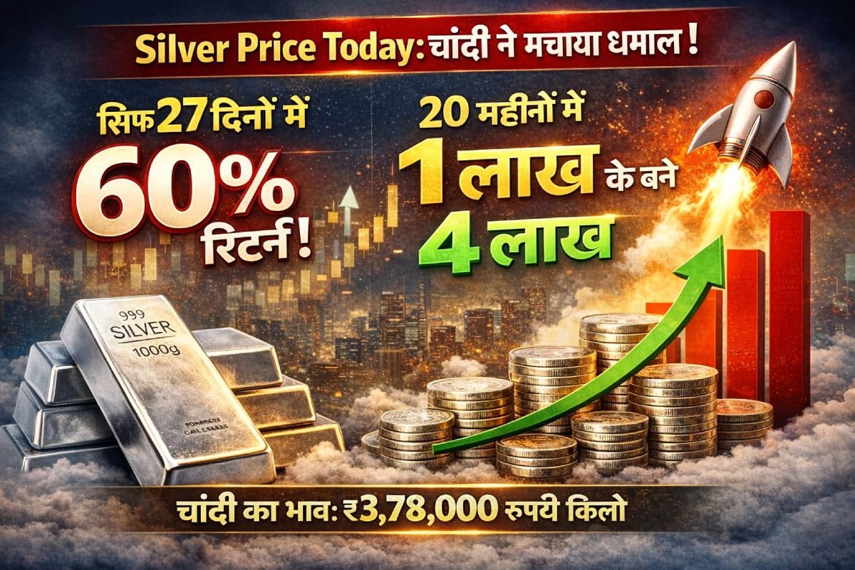 Silver Price Today: चांदी की कीमत 27 दिन में 60 प्रतिशत बढ़ी
