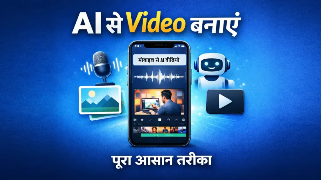 मोबाइल से AI वीडियो बनाने का पूरा आसान तरीका – स्टेप बाय स्टेप गाइड
