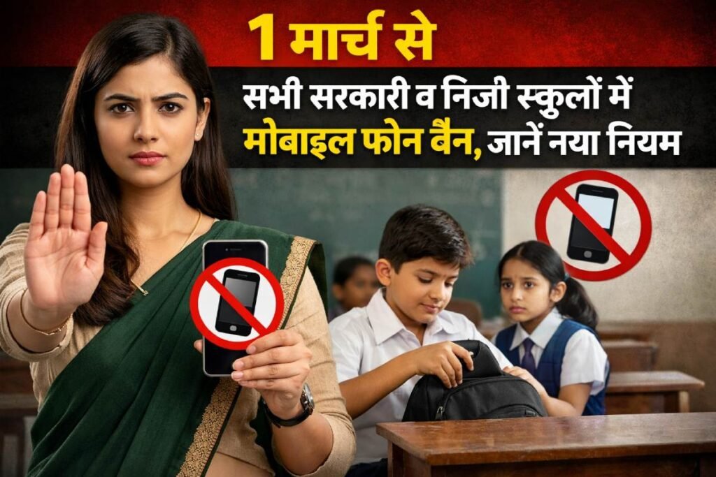 1 मार्च से सभी सरकारी व निजी स्कूलों में मोबाइल फोन बैन, जानें नया नियम