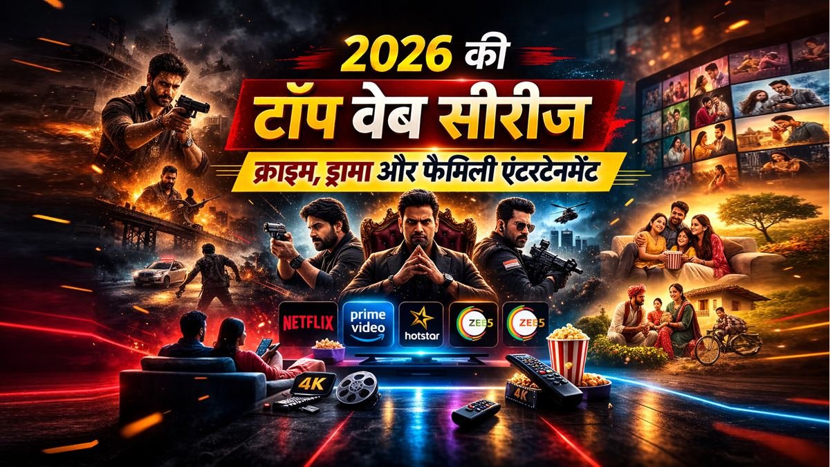 2026 की टॉप वेब सीरीज क्राइम ड्रामा फैमिली एंटरटेनमेंट