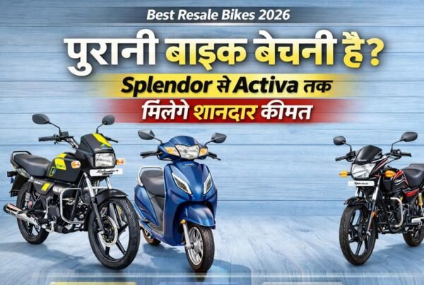 Best resale value bikes in India 2026 Hero Splendor Honda Activa Honda Shine resale value