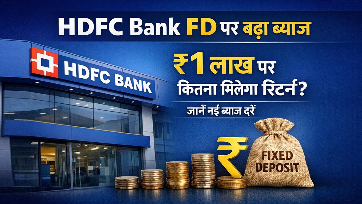 HDFC Bank FD interest rate 2026 ₹1 lakh investment return