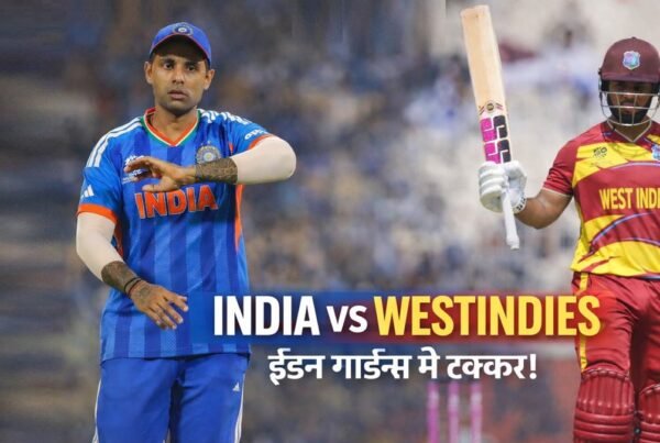 India vs West Indies match at Eden Gardens stadium promotional banner