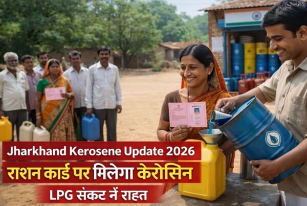 झारखंड में राशन कार्ड धारकों को केरोसिन वितरण 2026 LPG संकट के बीच राहत