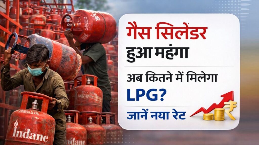 LPG गैस सिलेंडर के दाम बढ़े, घरेलू सिलेंडर ₹913 और कमर्शियल सिलेंडर ₹1883