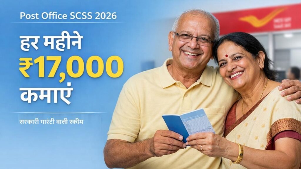 पोस्ट ऑफिस SCSS 2026 योजना से हर महीने 17000 रुपये कमाने का तरीका
