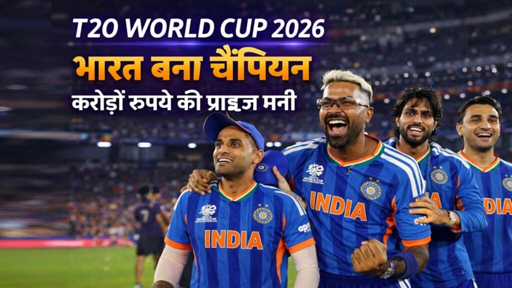 T20 World Cup 2026 champion India prize money after beating New Zealand in final