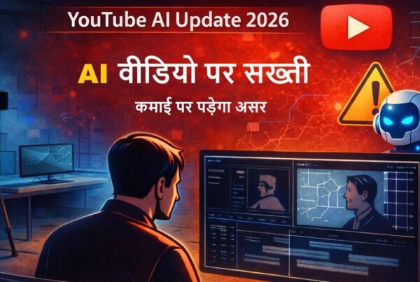 YouTube AI Update 2026 कमाई पर पड़ेगा असर AI कंटेंट नियम सख्ती