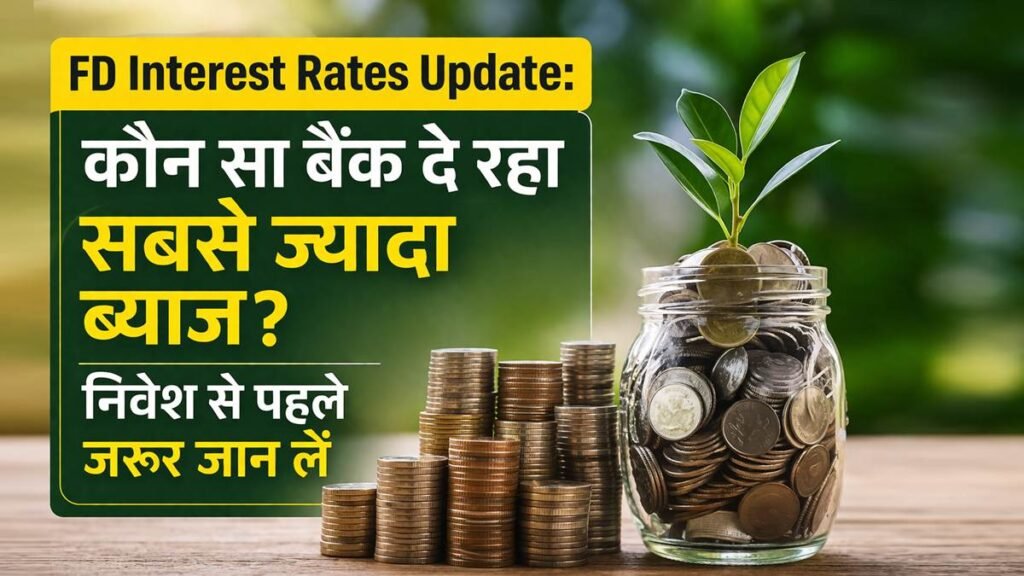 FD Interest Rates Update 2026 सबसे ज्यादा ब्याज देने वाला बैंक कौन सा है