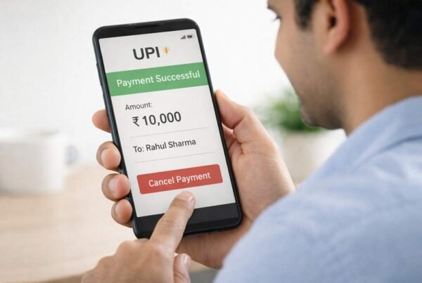 ₹10000 UPI payment successful screen cancel option mobile